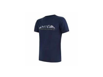 Sensor Merino Panske Triko Mountains Deep Blue 1941 6