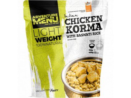 Adventure Menu Lightweight Kuře Korma s rýží (Velikost 181 g | 600 g při rehydrataci)
