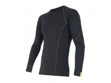 Sensor Merino Active pánské triko dl. rukáv černá (Velikost XXXL)